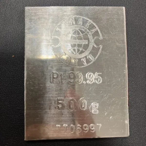 田中貴金属　プラチナ　インゴット500g